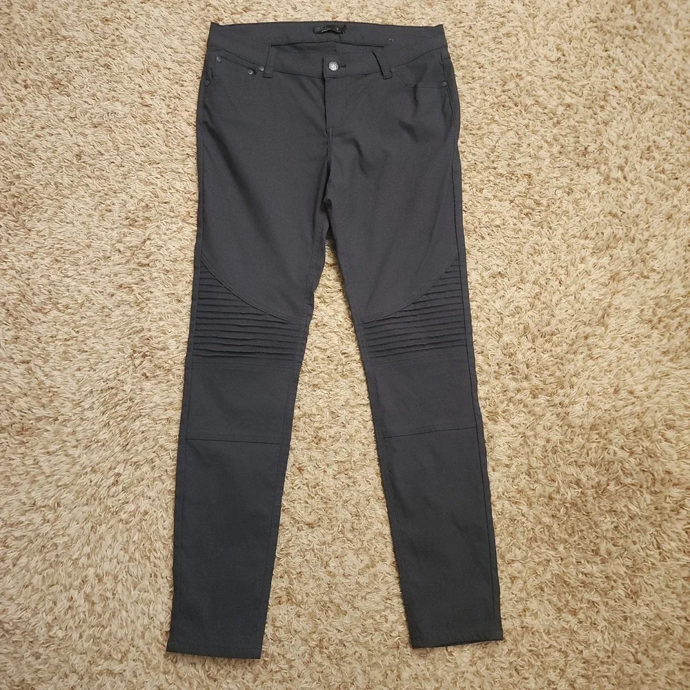 prAna Regular‎ Inseam Womens 10 Skinny Leg Gray Mid-Rise Jeans
